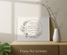 Load image into Gallery viewer, If I had a flower for every time I thought of you... Alfred Lord Tennyson Love Quote Poster Print - Thinking of you gift