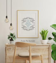 Load image into Gallery viewer, If I had a flower for every time I thought of you... Alfred Lord Tennyson Love Quote Poster Print - Thinking of you gift