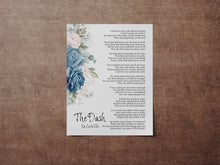 Load image into Gallery viewer, The Dash Poetry Print - Poem By Linda Ellis - Live Your Dash - Funeral Reading - Physical Print Without Frame