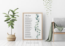 Load image into Gallery viewer, The Dash Poetry Print - Poem By Linda Ellis - Live Your Dash - Funeral Reading