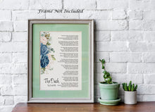 Load image into Gallery viewer, The Dash Poetry Print - Poem By Linda Ellis - Live Your Dash - Funeral Reading - Physical Print Without Frame