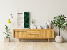 Load image into Gallery viewer, Desiderata Poem Print - Poem By Max Ehrmann - Tropical Plant Monstera Decor - Framed print or Unframed print