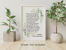 Load image into Gallery viewer, The Peace of Wild Things by Wendell Berry ..."When despair for the world grows in me" - illustrated poem print without frame