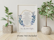 Load image into Gallery viewer, Personalized Wedding Gift Union By Robert Fulghum - Wedding poem wall art - Love Poem - Full Poem - Physical Art Print Without Frame