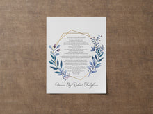 Load image into Gallery viewer, Personalized Wedding Gift Union By Robert Fulghum - Wedding poem wall art - Love Poem - Full Poem - Physical Art Print Without Frame