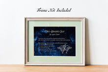 Load image into Gallery viewer, Two Headed Calf by Laura Gilpin - Illustrated Poem Print - There are twice as many stars as usual - Physical Poster Print Without Frame