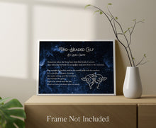 Load image into Gallery viewer, Two Headed Calf by Laura Gilpin - Illustrated Poem Print - There are twice as many stars as usual - Physical Poster Print Without Frame