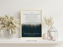 Load image into Gallery viewer, There Will Come Soft Rains Poetry Print - Sara Teasdale Poem Wall Art - Physical Print Without Frame