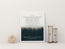 Load image into Gallery viewer, There Will Come Soft Rains Poetry Print - Sara Teasdale Poem Wall Art - Physical Print Without Frame