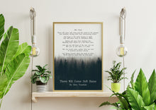Load image into Gallery viewer, There Will Come Soft Rains Poetry Print - Sara Teasdale Poem Wall Art - Physical Print Without Frame