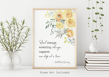 Load image into Gallery viewer, Ruth Bader Ginsburg Quote - Real Change, Enduring Change - Physical Art Print Without Frame