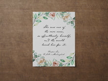 Load image into Gallery viewer, She was one of the rare ones - Harper Lee Quote - so effortlessly herself, and the world loved her for it - Physical Print Without Frame