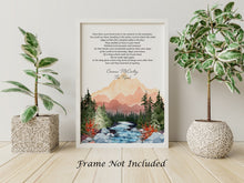 Load image into Gallery viewer, The Road Cormac McCarthy - Once there were brook trout in the streams in the mountains - Physical Print Without Frame