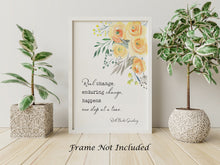 Load image into Gallery viewer, Ruth Bader Ginsburg Quote - Real Change, Enduring Change - Physical Art Print Without Frame