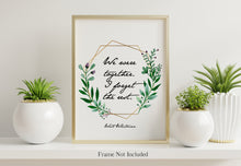 Load image into Gallery viewer, Walt Whitman Print - We were together. I forget the rest
