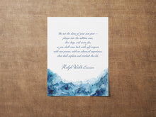 Load image into Gallery viewer, Be not the slave of your own past - Ralph Waldo Emerson Quote - Physical Print Without Frame - Inspirational Wall Art - Motivational Poster