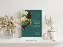 Load image into Gallery viewer, Langston Hughes Poem Print - In Time of Silver Rain The Earth Puts Forth New Life Again - Physical Print Without Frame