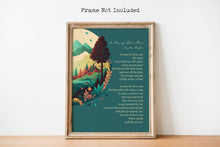 Load image into Gallery viewer, Langston Hughes Poem Print - In Time of Silver Rain The Earth Puts Forth New Life Again - Physical Print Without Frame