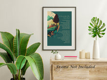 Load image into Gallery viewer, Langston Hughes Poem Print - In Time of Silver Rain The Earth Puts Forth New Life Again - Physical Print Without Frame