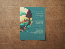 Load image into Gallery viewer, Langston Hughes Poem Print - In Time of Silver Rain The Earth Puts Forth New Life Again - Physical Print Without Frame