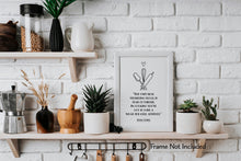Load image into Gallery viewer, Julia Child Quote -The only real stumbling block is fear of failure - Kitchen Wall Art Food Lover Art - Physical Print Without Frame