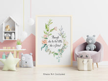 Load image into Gallery viewer, Shakespeare Quote - Though she be but little, she is fierce! - A Midsummer Night's Dream - Physical Art Print Without Frame
