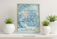 Load image into Gallery viewer, Alice In Wonderland - I wonder if the snow loves the trees and fields - Till the summer comes again - Physical Print Without Frame