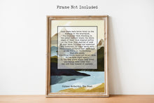 Load image into Gallery viewer, Once there were brook trout in the streams in the mountains - The Road Cormac McCarthy - Physical Print Without Frame