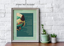 Load image into Gallery viewer, Langston Hughes Poem Print - In Time of Silver Rain The Earth Puts Forth New Life Again - Physical Print Without Frame
