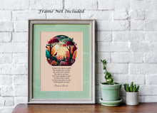 Load image into Gallery viewer, Nothing Gold Can Stay - Robert Frost Poem Print - Nature's first green is gold. Poetry Poster - Physical Print Without Frame