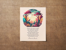Load image into Gallery viewer, Nothing Gold Can Stay - Robert Frost Poem Print - Nature's first green is gold. Poetry Poster - Physical Print Without Frame