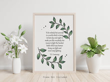 Load image into Gallery viewer, To be nobody but yourself in a world which is doing its best ... E.E. Cummings Quote - Be Yourself Quote - Physical Print Without Frame