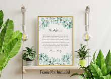 Load image into Gallery viewer, The Difference Poem By Thomas Hardy - Physical Print Without Frame