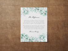 Load image into Gallery viewer, The Difference Poem By Thomas Hardy - Physical Print Without Frame