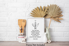 Load image into Gallery viewer, Julia Child Quote -The only real stumbling block is fear of failure - Kitchen Wall Art Food Lover Art - Physical Print Without Frame