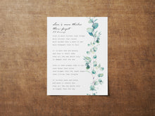 Load image into Gallery viewer, Love is more thicker than forget - E.E. Cummings Poem - Art Print Wall Decor - Poetry wall art - Physical Art Print Without Frame