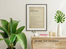 Load image into Gallery viewer, Memorare Prayer Print - Remember prayer - Framed Prayer Print - Catholic Prayer - Christian wall art - Framed and unframed versions