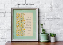 Load image into Gallery viewer, I Will Not Be Another Flower, Picked For My Beauty - Erin Van Vuren Poetry Quote - Feminist Wall Art Poster Framed Print or Unframed Print