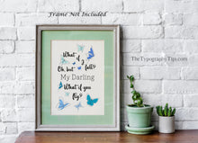 Load image into Gallery viewer, What if I fall? Erin Hanson Quote Print for Girl's Bedroom Wall Decoration Oh but my darling, What if you fly? Physical Print Without Frame