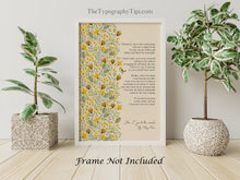 Load image into Gallery viewer, How I go to the woods Poem Poster Print - Mary Oliver Poem - Physical Print Without Frame