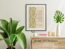 Load image into Gallery viewer, How I go to the woods Poem Poster Print - Mary Oliver Poem - Physical Print Without Frame