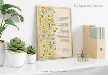 Load image into Gallery viewer, How I go to the woods Poem Poster Print - Mary Oliver Poem - Physical Print Without Frame