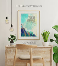 Load image into Gallery viewer, Wendell Berry Quote Print "The Care Of The Earth" - The Art of the Commonplace: The Agrarian Essays - Physical Print Without Frame