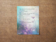 Load image into Gallery viewer, Alice In Wonderland Quote Print Cheshire Cat Quote - We're All Mad Here - Alice's Adventures in Wonderland - Physical Print Without Frame