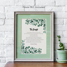 Load image into Gallery viewer, Mikhail Naimy Poem - The Struggle - Lebanese Poet - Arabic poem - Physical Art Print Without Frame