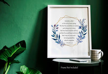 Load image into Gallery viewer, Prayer Of Jabez - 1 Chronicles 4:10 prayer print - Scripture wall art - Christian wall art - Physical Print Without Frame