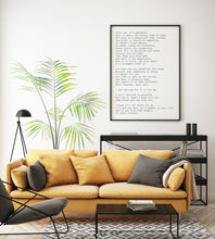 Load image into Gallery viewer, The Beach lyrics poster - Trust Me, It's Paradise - This is where the hungry come to feed - The Beach Movie Soundtrack Music Print UNFRAMED