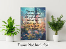 Load image into Gallery viewer, Alice In Wonderland People Who Make Your Heart Smile Fantasy Enchanted Garden Print - Framed & Unframed Options