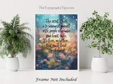 Load image into Gallery viewer, Alice In Wonderland People Who Make Your Heart Smile Fantasy Enchanted Garden Print - Framed & Unframed Options