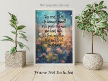 Load image into Gallery viewer, Alice In Wonderland People Who Make Your Heart Smile Fantasy Enchanted Garden Print - Framed & Unframed Options